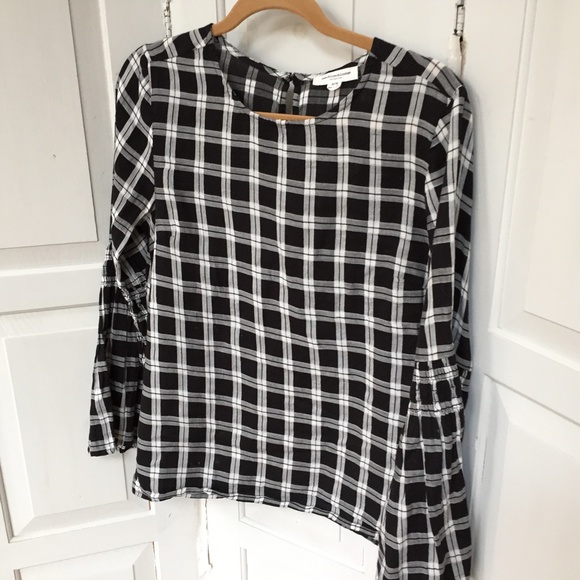 Beach Lunch Lounge Black & White Plaid Tunic - Picture 8 of 16